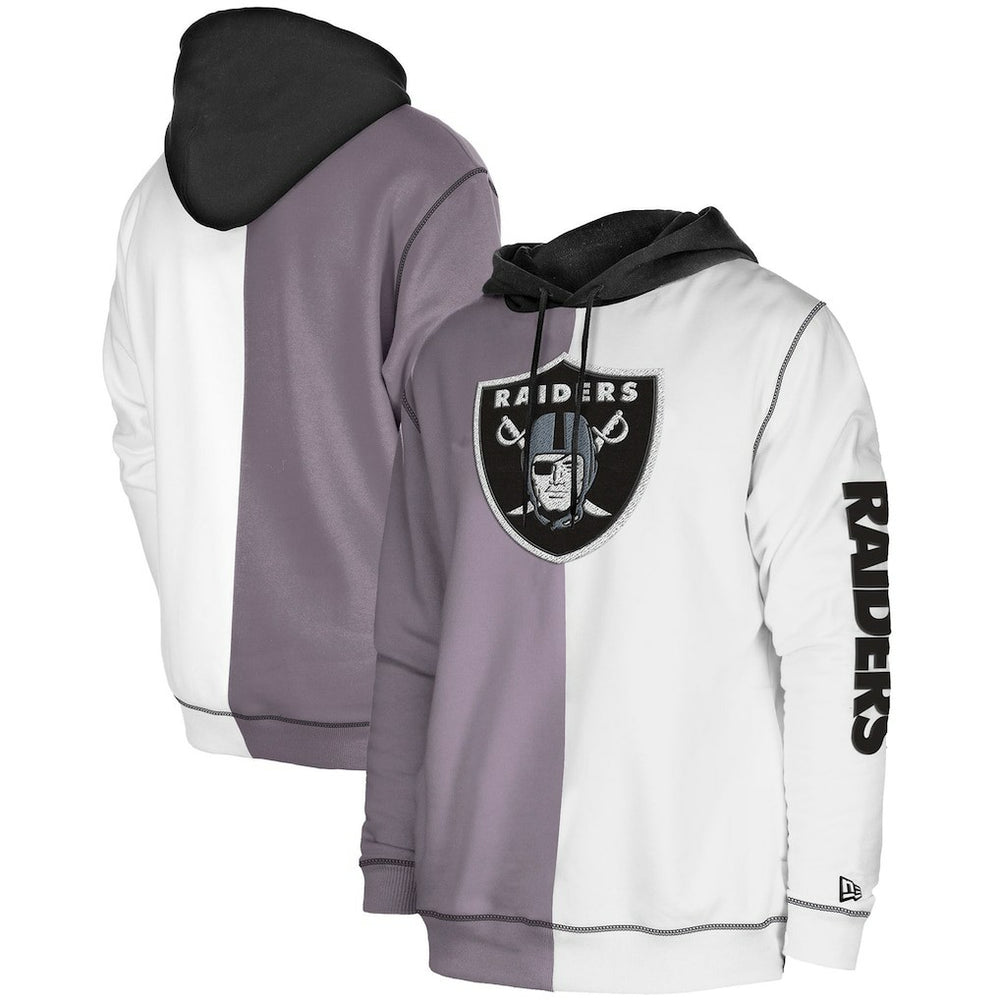 NFL Las Vegas Raiders Third Down Split Raglan Pullover Hoodie