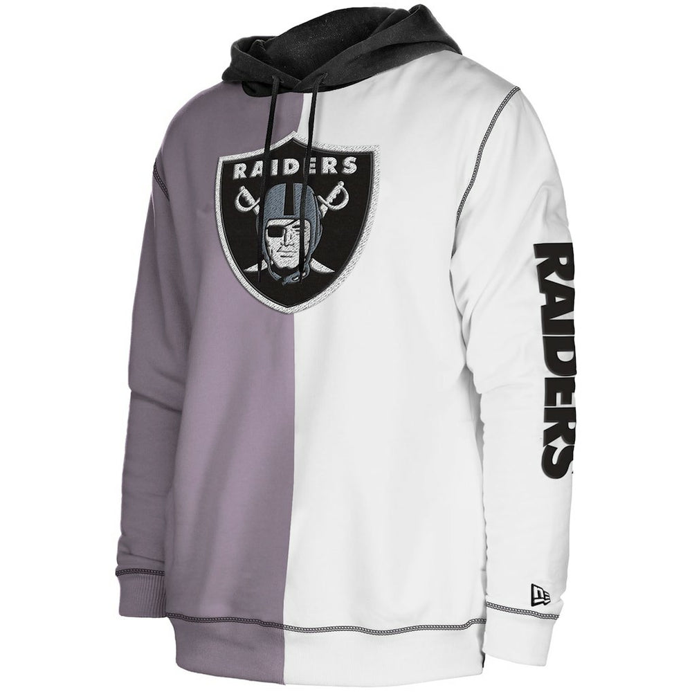 NFL Las Vegas Raiders Third Down Split Raglan Pullover Hoodie