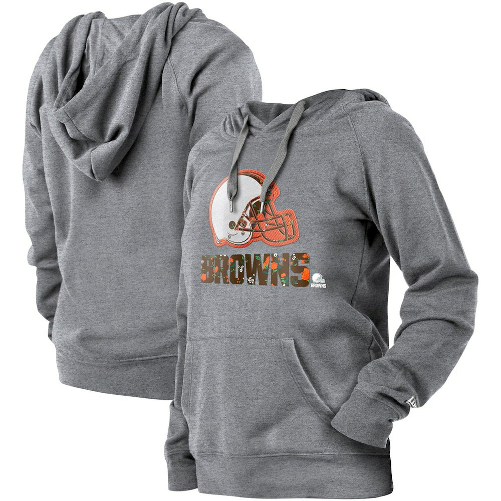 NFL Cleveland Browns Women's Floral Raglan Pullover Hoodie