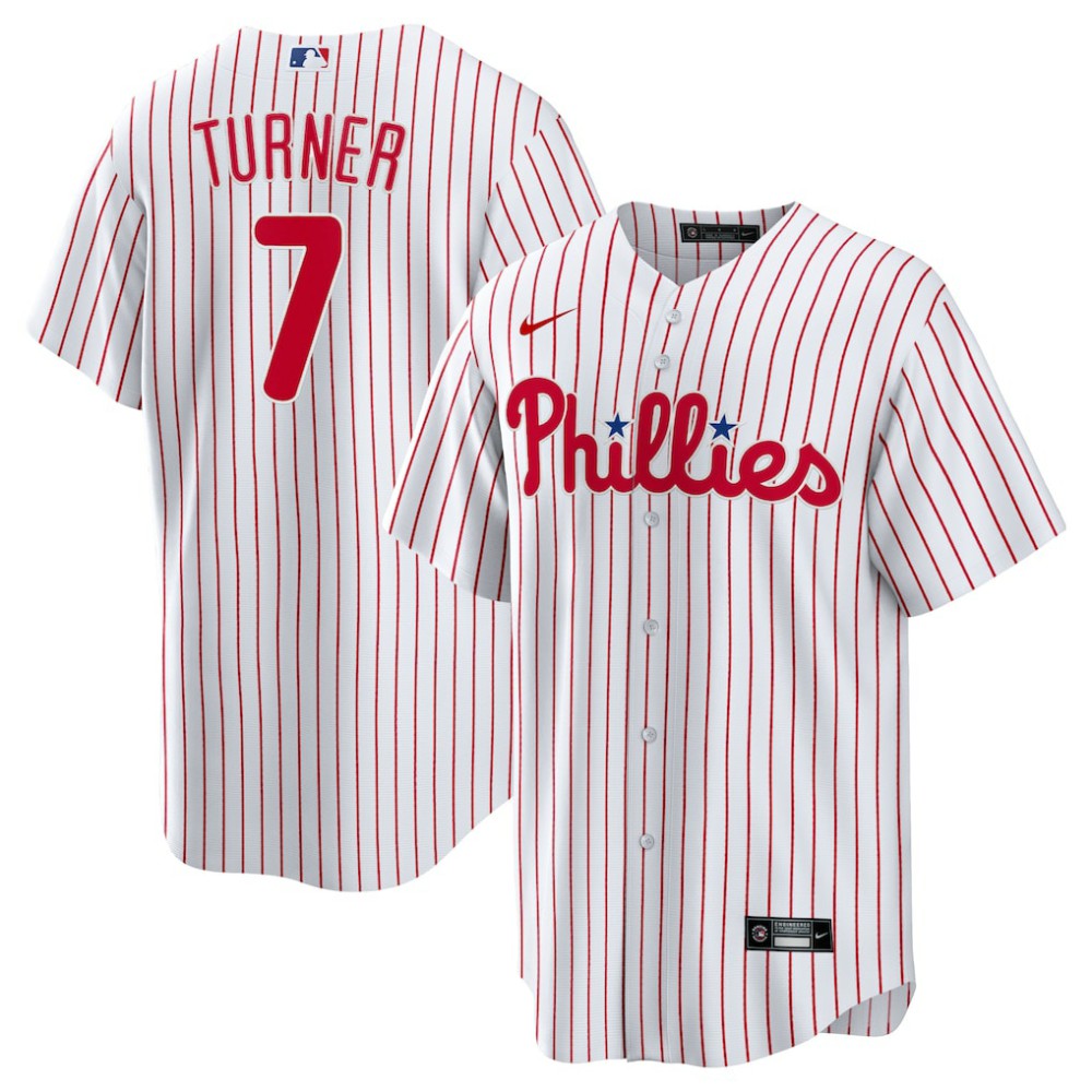 Trea Turner Philadelphia Phillies Home Replica Player Jersey - White | Nike