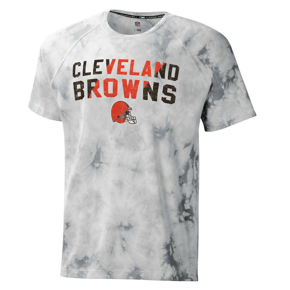 NFL Cleveland Browns MSX by Michael Strahan Resolution Tie-Dye Raglan T-Shirt