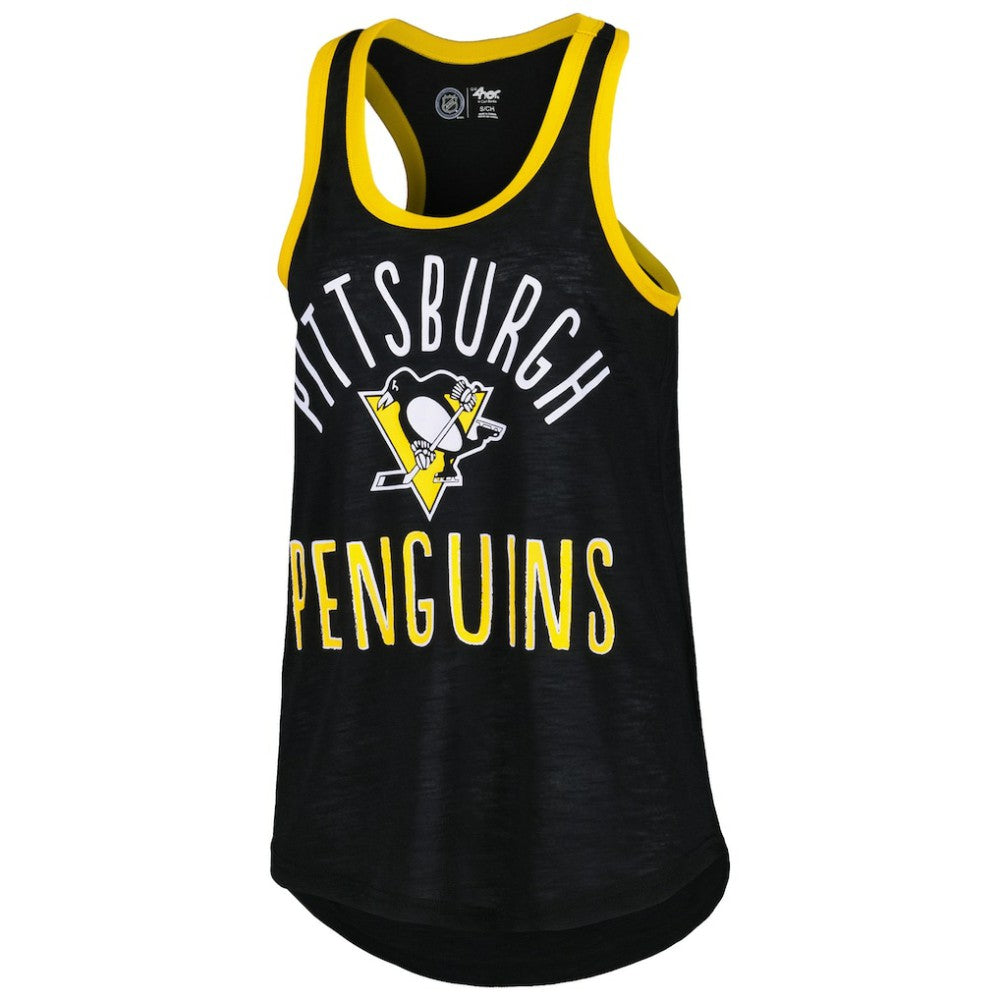 Pittsburgh Penguins G-III 4Her by Carl Banks Women's First Base Racerback Scoop Neck Tank Top