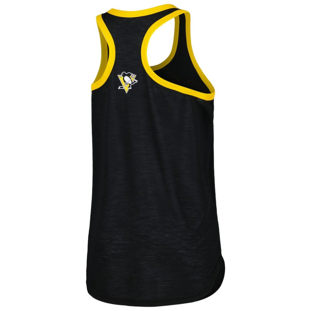 Pittsburgh Penguins G-III 4Her by Carl Banks Women's First Base Racerback Scoop Neck Tank Top