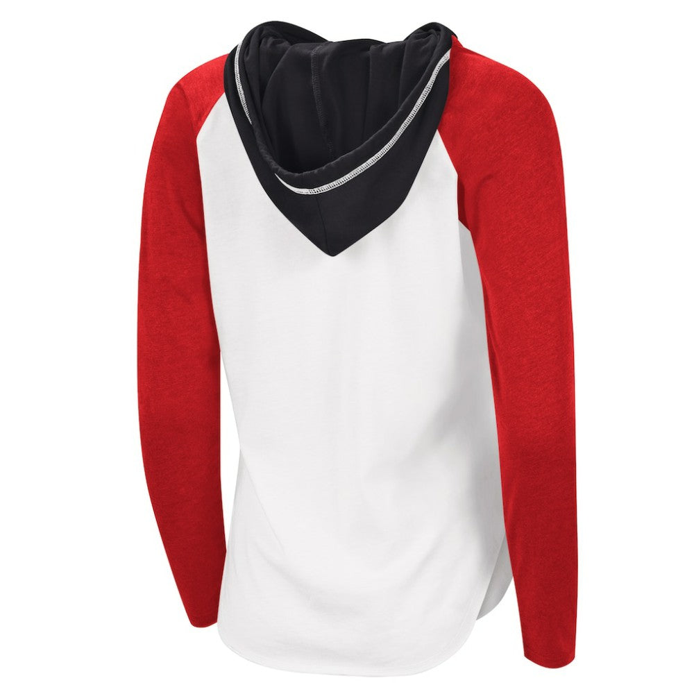 Chicago Blackhawks G-III 4Her by Carl Banks Women's MVP Raglan Lightweight Hooded T-Shirt