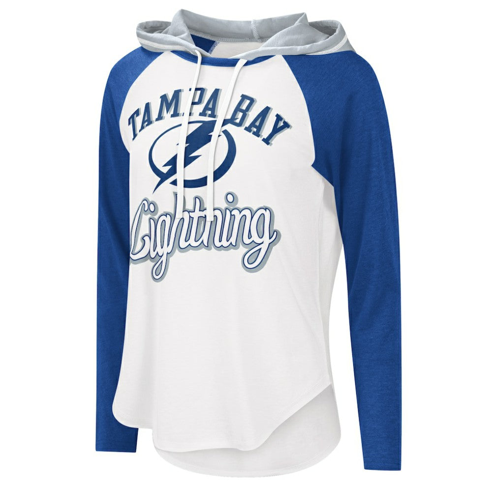 Tampa Bay Lightning G-III 4Her by Carl Banks Women's MVP Raglan Lightweight Hooded T-Shirt