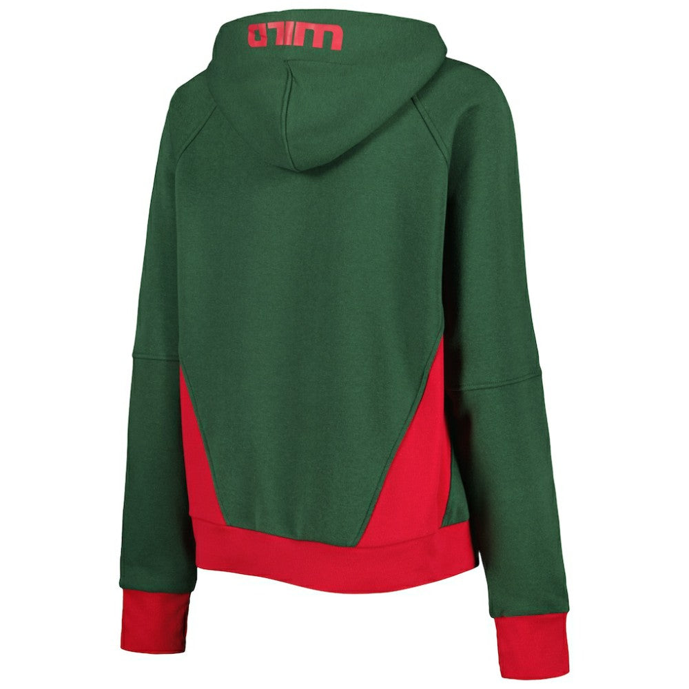 Minnesota Wild Starter Women's Wishbone Half-Zip Hoodie