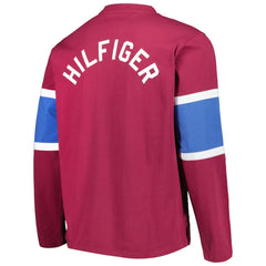 Colorado Avalanche Tommy Hilfiger Walter Lace-Up Long Sleeve Top