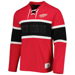 Detroit Red Wings Tommy Hilfiger Walter Lace-Up Long Sleeve Top