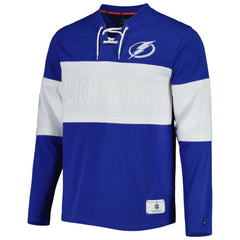 Tampa Bay Lightning Tommy Hilfiger Walter Lace-Up Long Sleeve Top