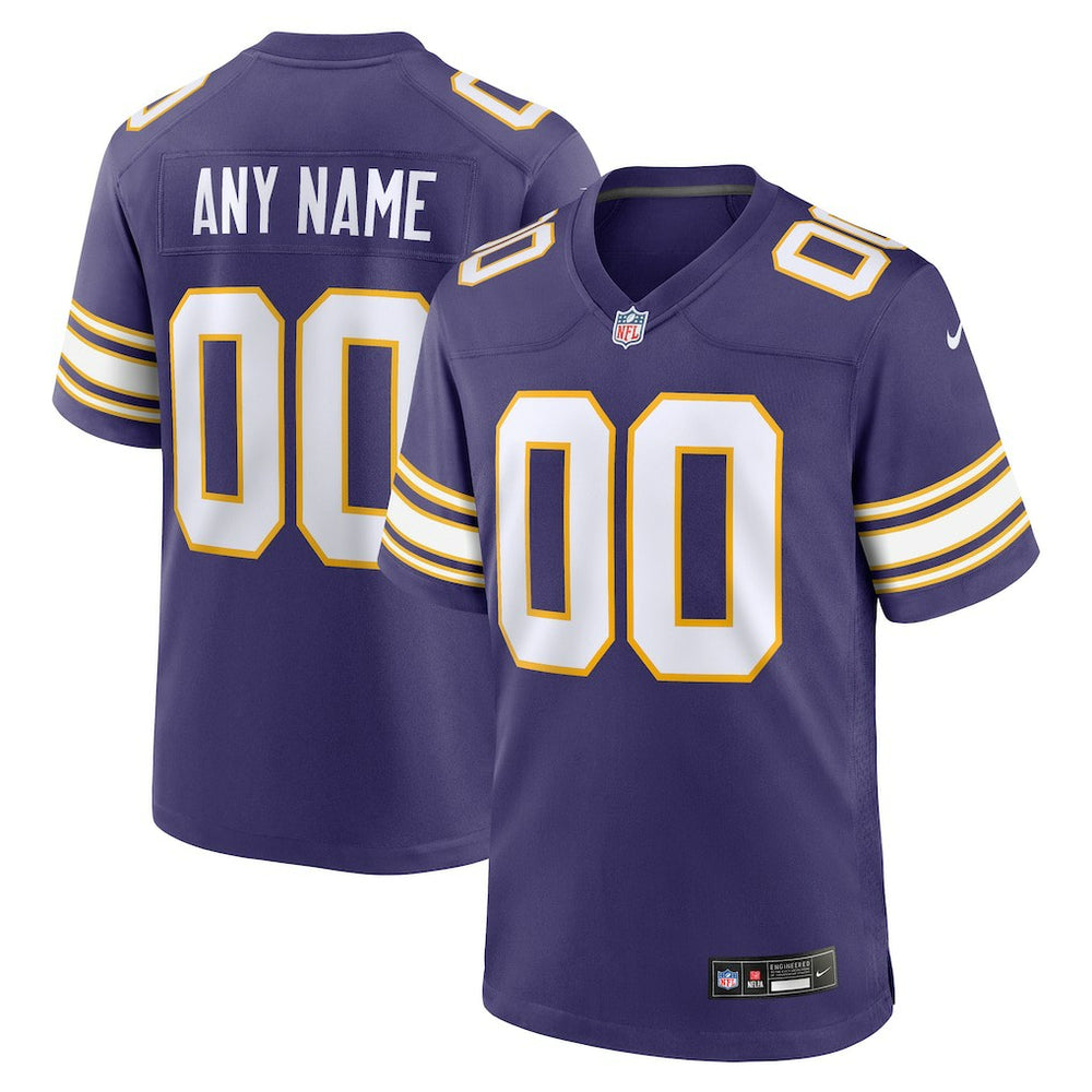 NFL Minnesota Vikings Classic Custom Game Jersey