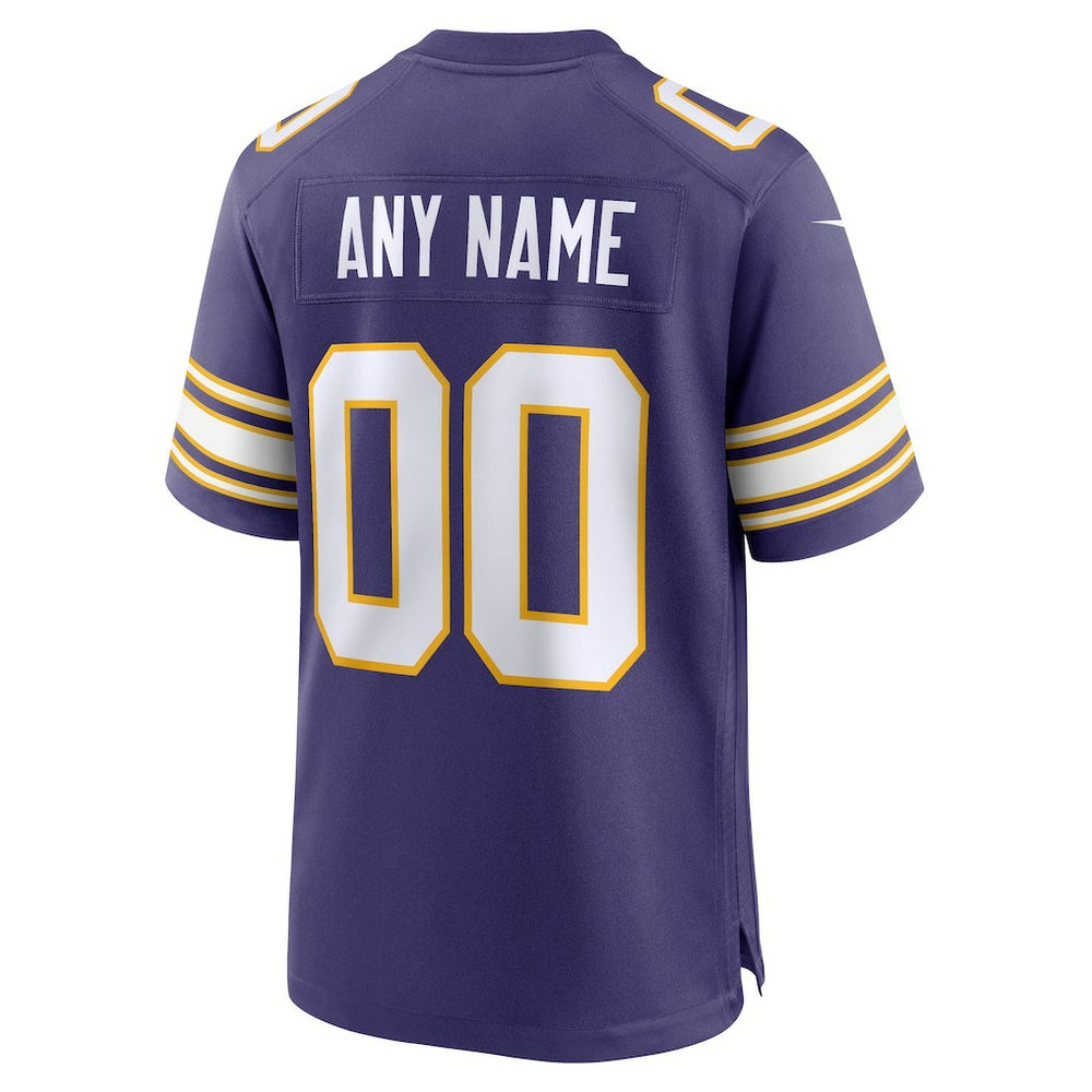 NFL Minnesota Vikings Classic Custom Game Jersey