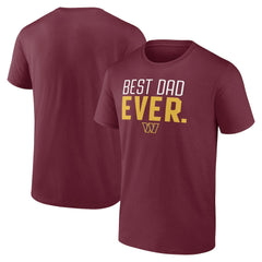 NFL Washington Commanders Best Dad Ever Team T-Shirt