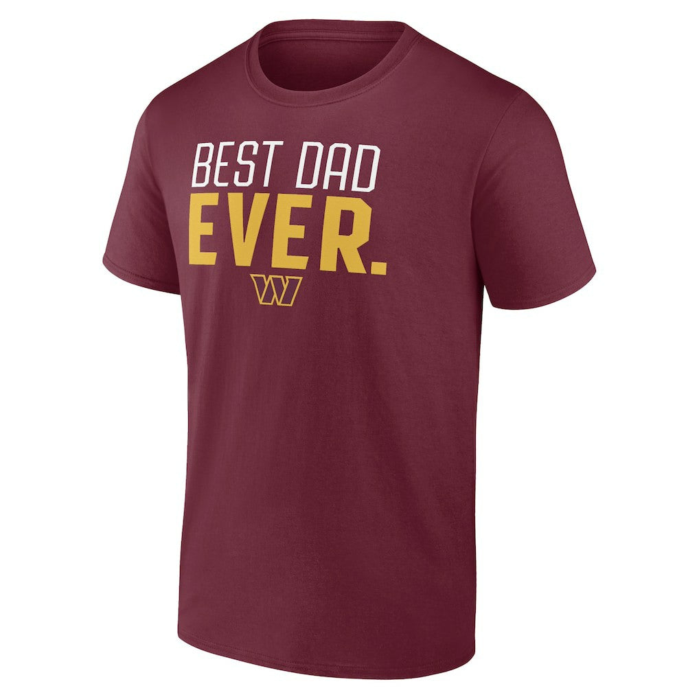 NFL Washington Commanders Best Dad Ever Team T-Shirt