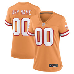 NFL Tampa Bay Buccaneers Women's Custom Throwback Game Jersey