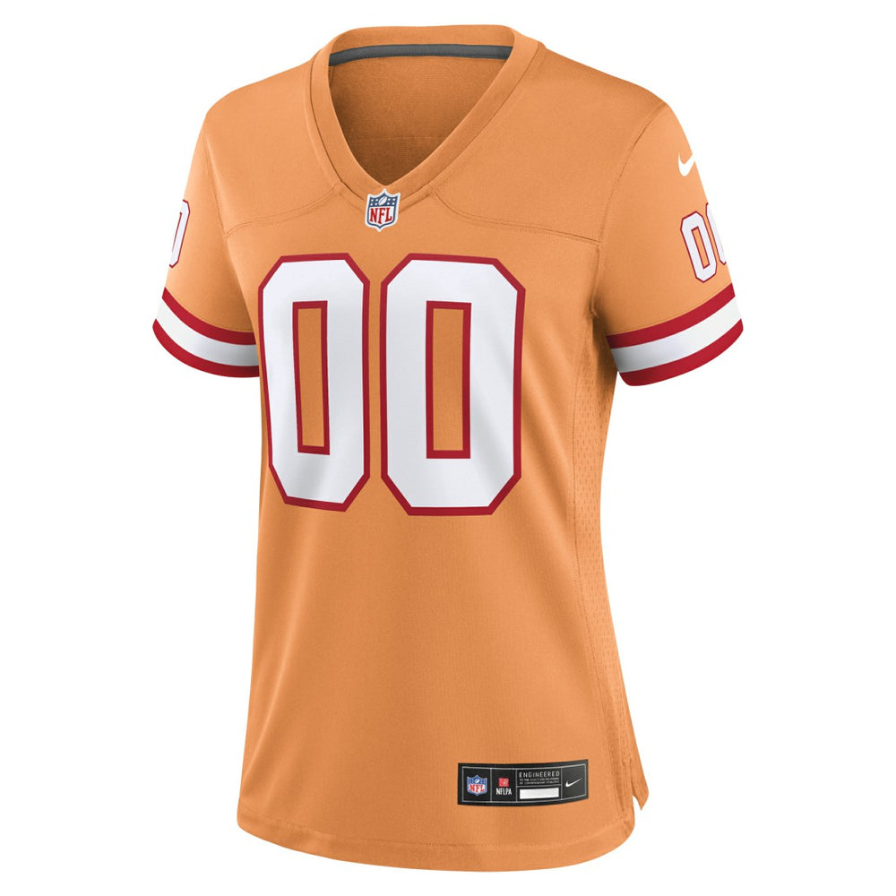 NFL Tampa Bay Buccaneers Women's Custom Throwback Game Jersey
