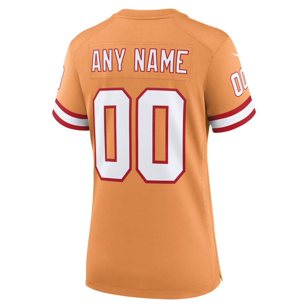 NFL Tampa Bay Buccaneers Women's Custom Throwback Game Jersey