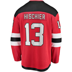 Nico Hischier New Jersey Devils Fanatics Captain Patch Home Breakaway Jersey