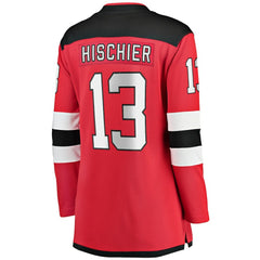 Nico Hischier New Jersey Devils Fanatics Women's Captain Patch Home Breakaway Jersey