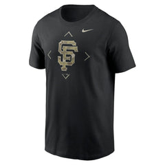 San Francisco Giants Camo Logo T-Shirt - Black | Nike