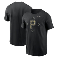 Pittsburgh Pirates Camo Logo T-Shirt - Black | Nike