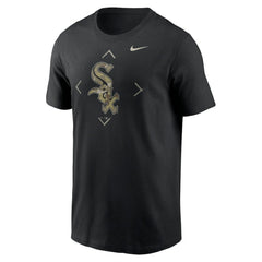 Chicago White Sox Camo Logo T-Shirt - Black | Nike