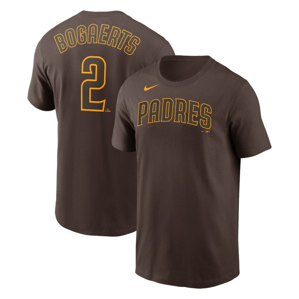 Xander Bogaerts San Diego Padres Name & Number T-Shirt - Brown | Nike