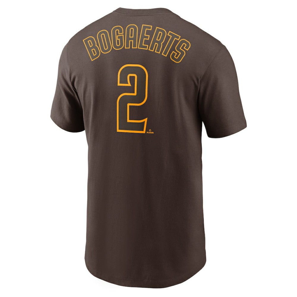 Xander Bogaerts San Diego Padres Name & Number T-Shirt - Brown | Nike