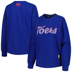 Philadelphia 76ers DKNY Sport Women's Regina Raglan Pullover Sweatshirt - Royal cheap