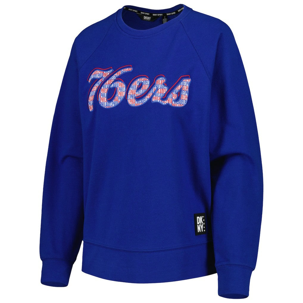 Philadelphia 76ers DKNY Sport Women's Regina Raglan Pullover Sweatshirt - Royal cheap