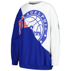 Philadelphia 76ers Tommy Jeans Women's Ariel Pullover Sweatshirt - Royal/White for sale