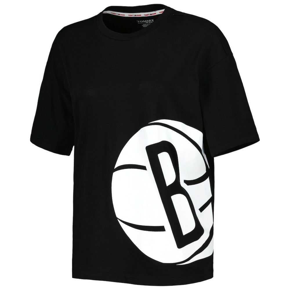 Brooklyn Nets Tommy Jeans Women's Bianca T-Shirt - Black for sale