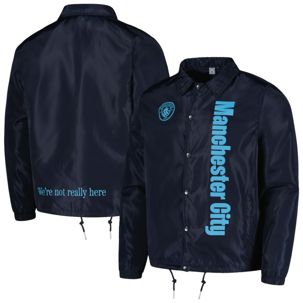 Manchester City Coaches Full-Snap Jacket / Soccer Hot sale