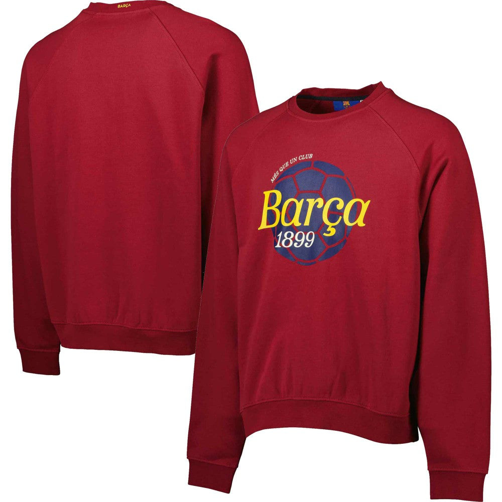 Barcelona Foundation Oversized Raglan Pullover Sweatshirt / Soccer Outlet