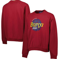Barcelona Foundation Oversized Raglan Pullover Sweatshirt / Soccer Outlet