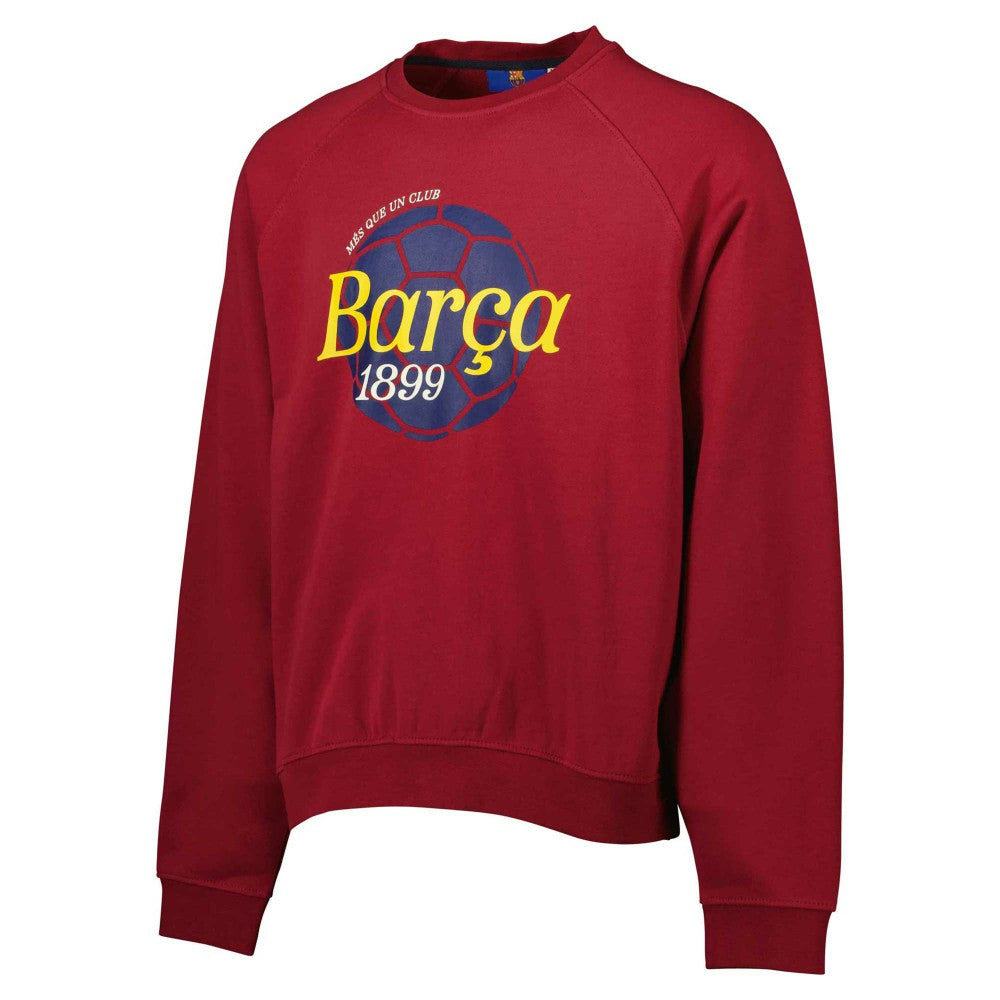 Barcelona Foundation Oversized Raglan Pullover Sweatshirt / Soccer Outlet