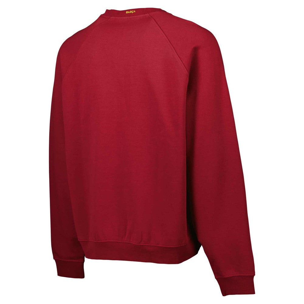 Barcelona Foundation Oversized Raglan Pullover Sweatshirt / Soccer Outlet