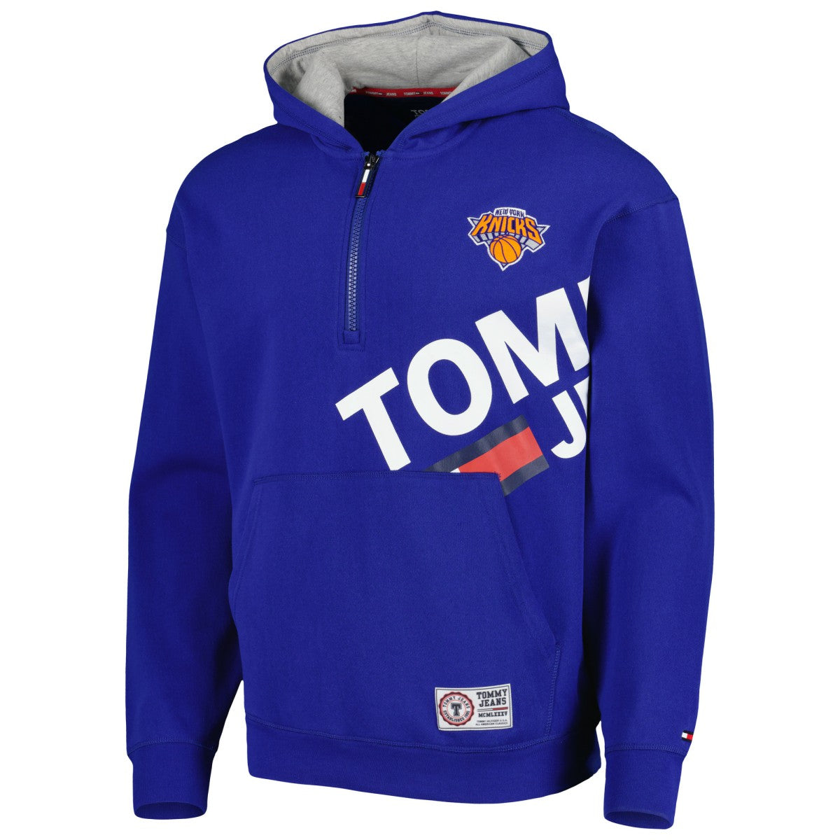 New York Knicks Tommy Jeans Bernard Half-Zip Hoodie - Blue cheap