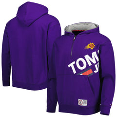 Phoenix Suns Tommy Jeans Bernard Half-Zip Hoodie - Purple shop