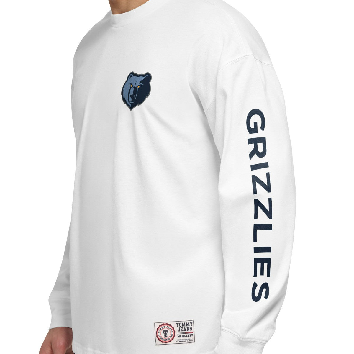 Memphis Grizzlies Tommy Jeans Matthew 2-In-1 T-Shirt & Hoodie Combo Set - Navy/White discount