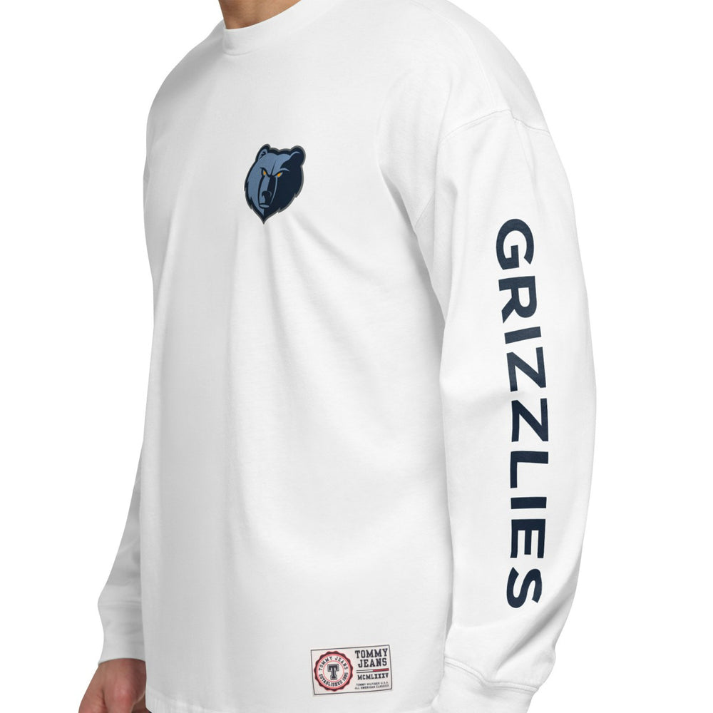 Memphis Grizzlies Tommy Jeans Matthew 2-In-1 T-Shirt & Hoodie Combo Set - Navy/White discount