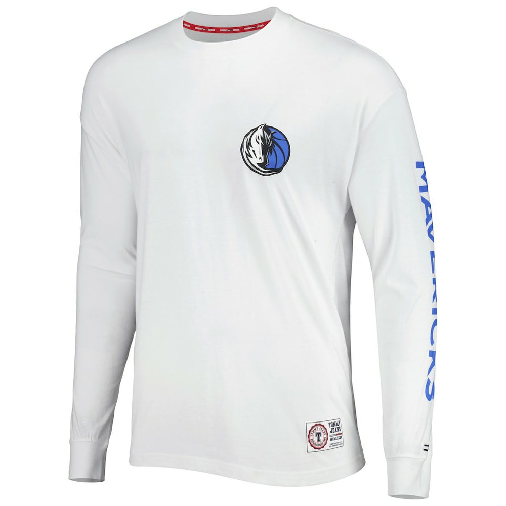 Dallas Mavericks Tommy Jeans Matthew 2-In-1 T-Shirt & Hoodie Combo Set sale - Blue/White discount