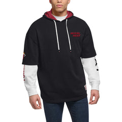Miami Heat Tommy Jeans Matthew 2-In-1 T-Shirt & Hoodie Combo Set - Black/White for sale
