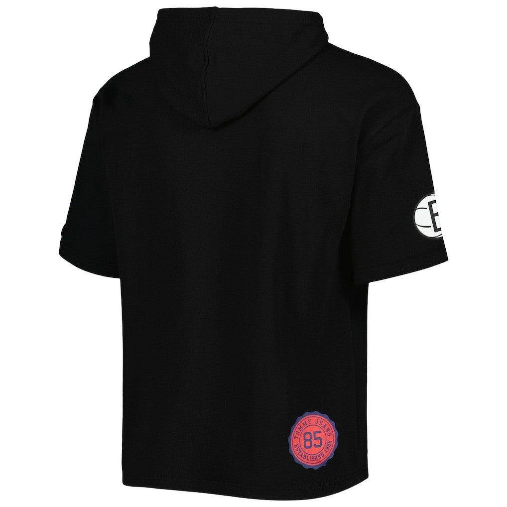 Brooklyn Nets Tommy Jeans Matthew 2-In-1 T-Shirt & Hoodie Combo Set - Black/White cheap