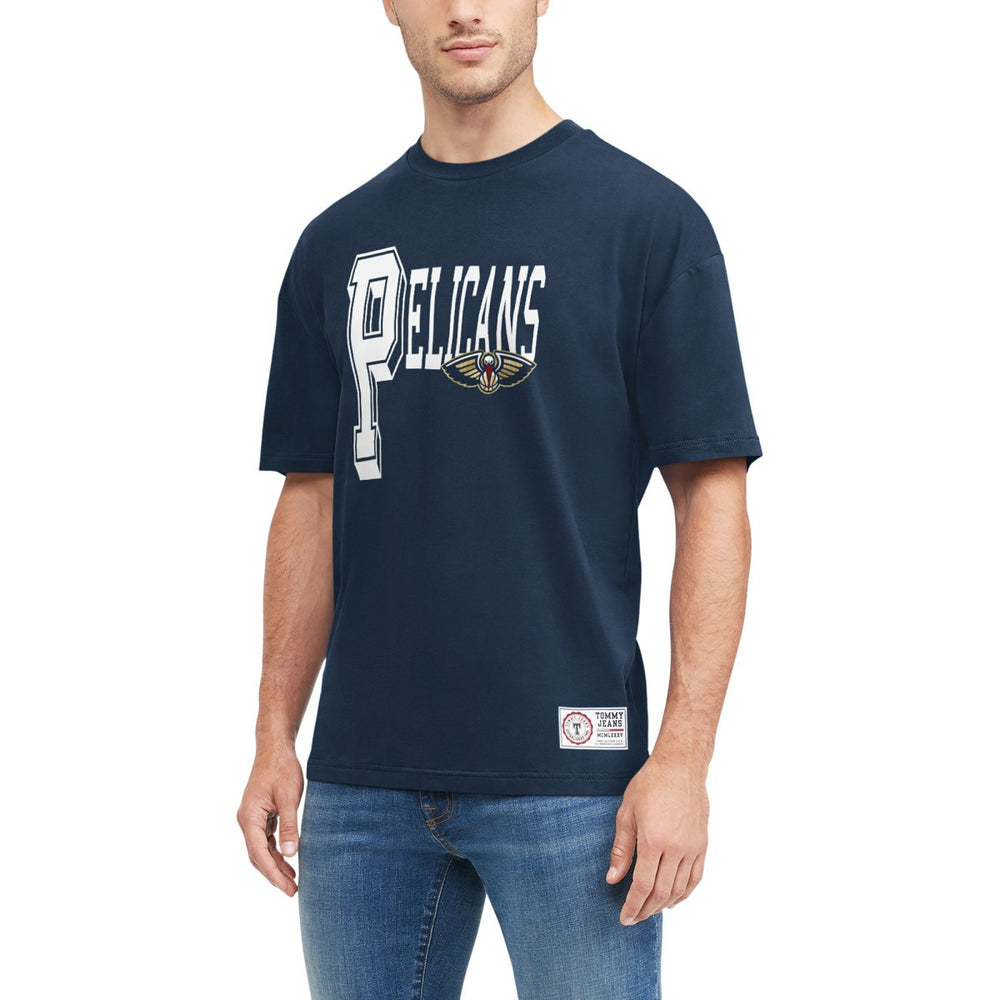 New Orleans Pelicans Tommy Jeans Mel Varsity T-Shirt - Navy cheap