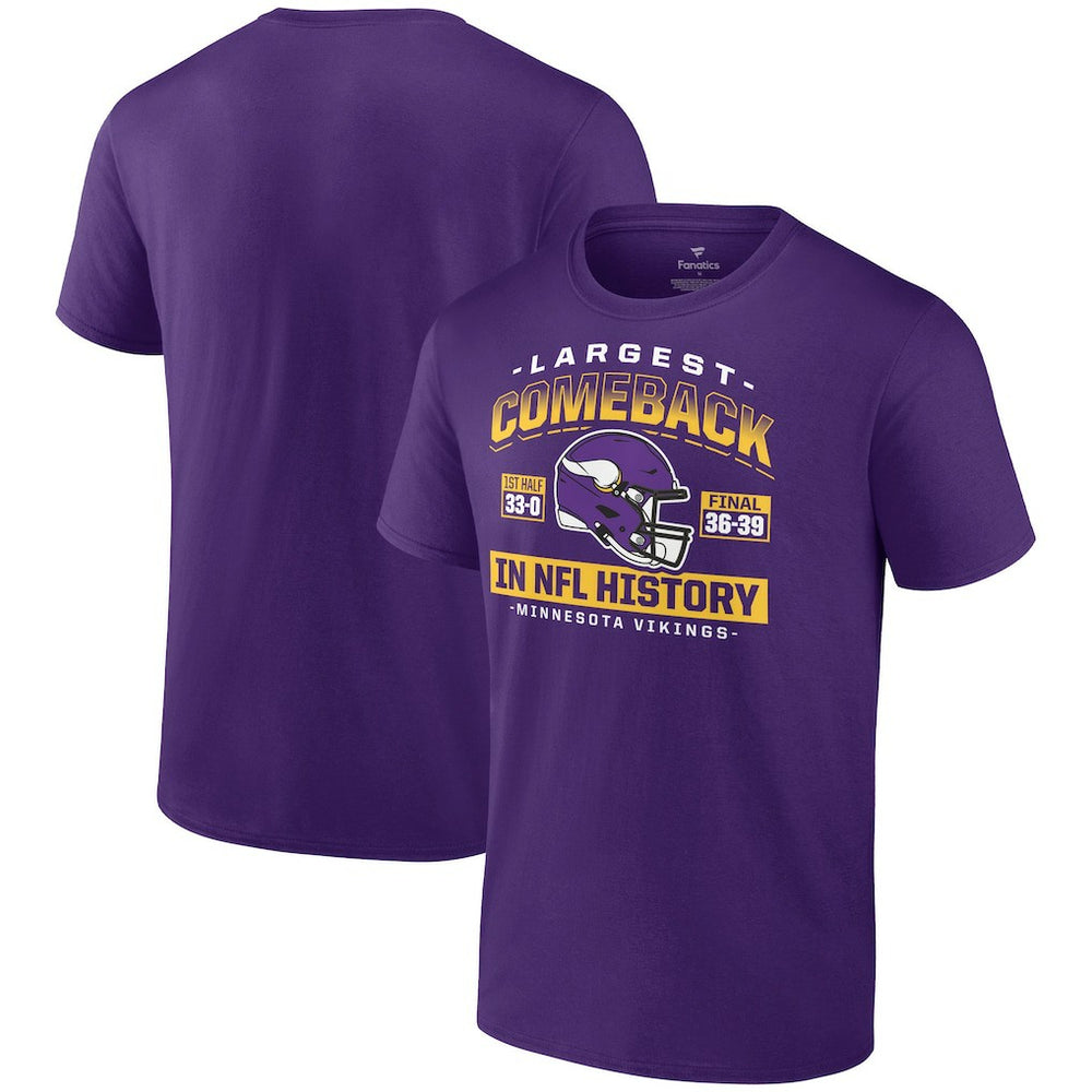 NFL Minnesota Vikings Largest Comeback T-Shirt