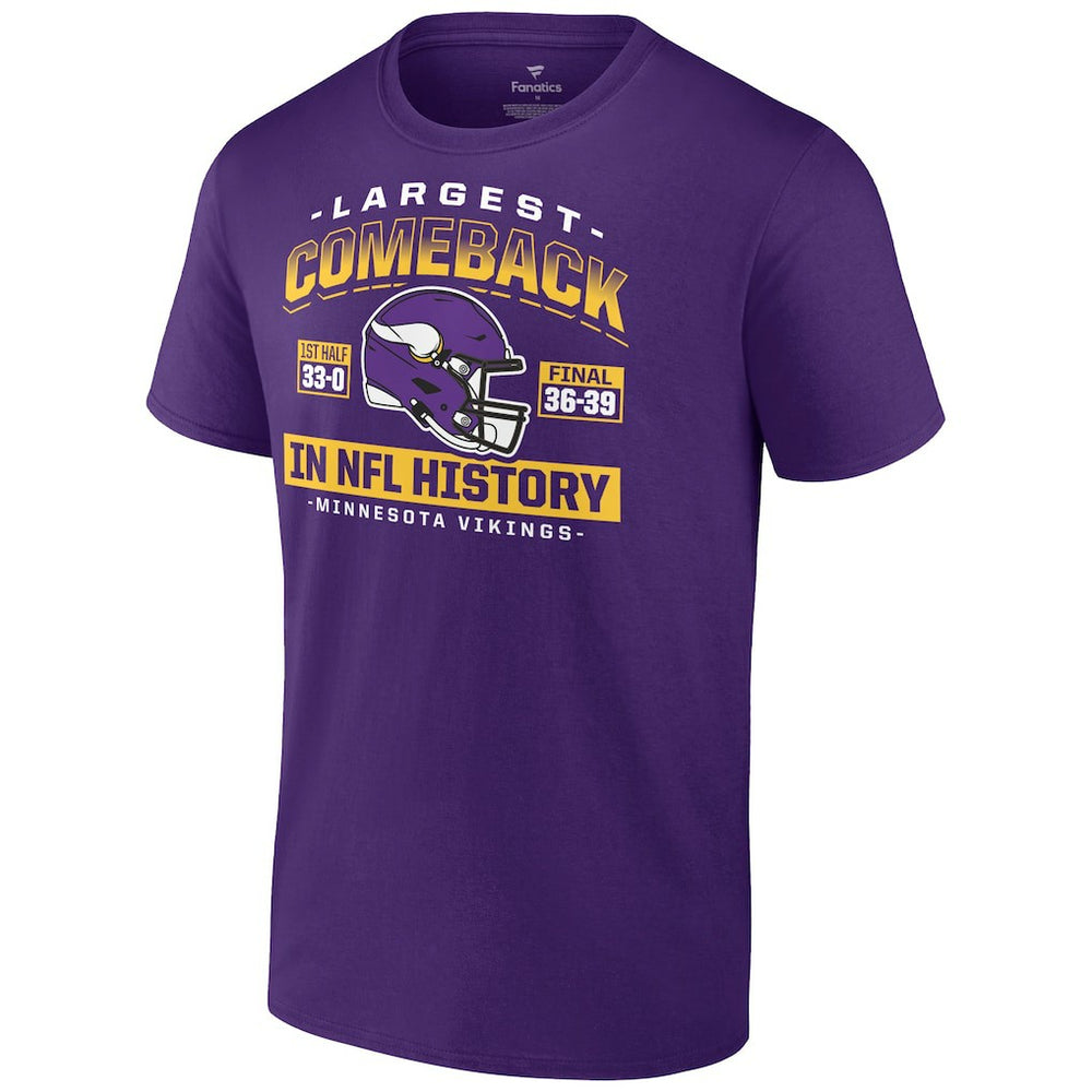 NFL Minnesota Vikings Largest Comeback T-Shirt