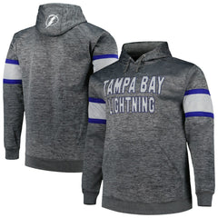 Tampa Bay Lightning Big & Tall Stripe Pullover Hoodie