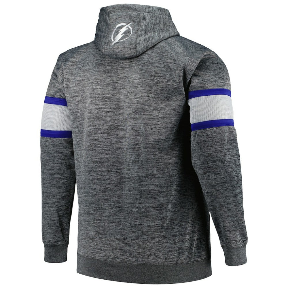 Tampa Bay Lightning Big & Tall Stripe Pullover Hoodie