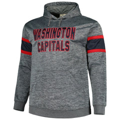 Washington Capitals Big & Tall Stripe Pullover Hoodie