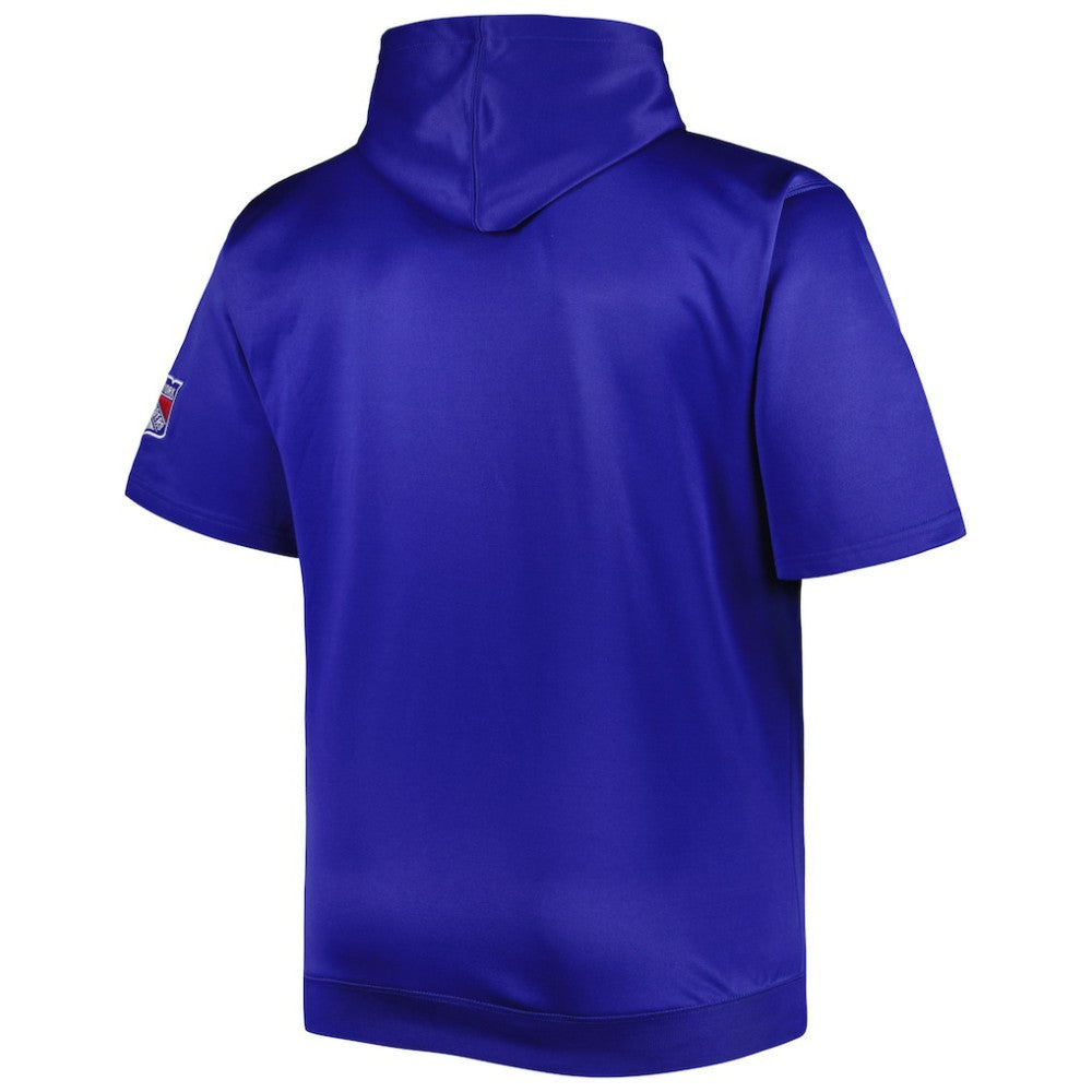 New York Rangers Big & Tall Logo Short Sleeve Hoodie